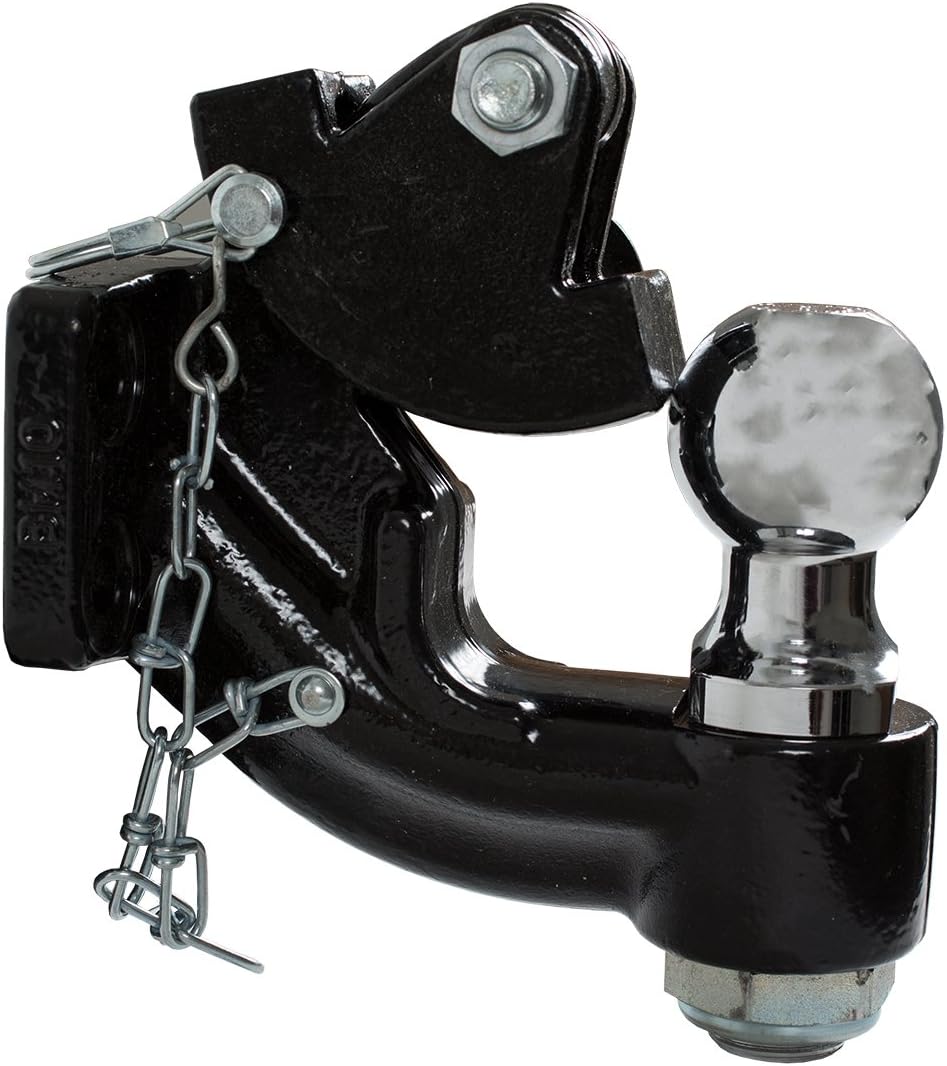 Buyers Products 10052 Bolt-On 10-Ton Mount Combination Hitch with 2 Inch Ball, MGTW 20,000lbs, MVL 4,000lbs, Heavy Duty Towing Accessories For Trucks & Trailers