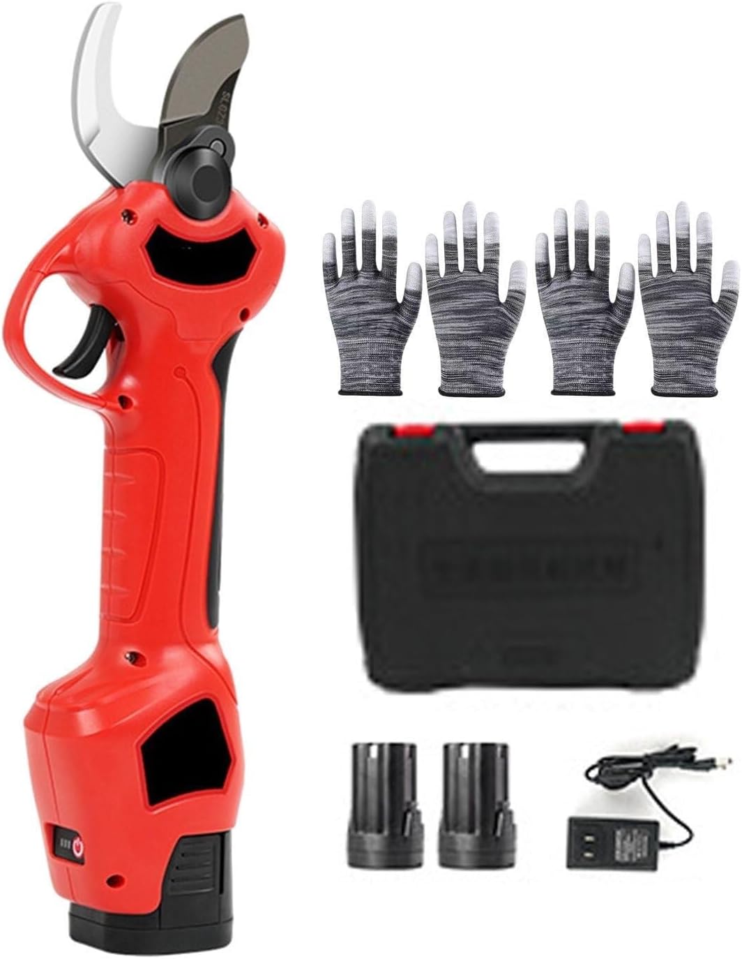 Electric Garden Pruner, Portable Lightweight Tree Trimmer, Reverse Blade Anti-Slip Handle for Professional Use