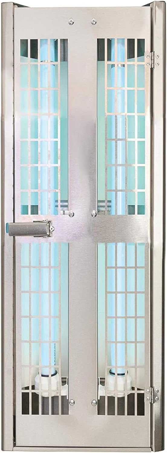 Gardner iFly40 UV Fly Light Insect Trap | Stainless Steel Wall Mounted Adhesive Trap, Fruit Fly Trap – Waterproof & Dustproof for Industrial & Commercial Warehouses (2 Feet)