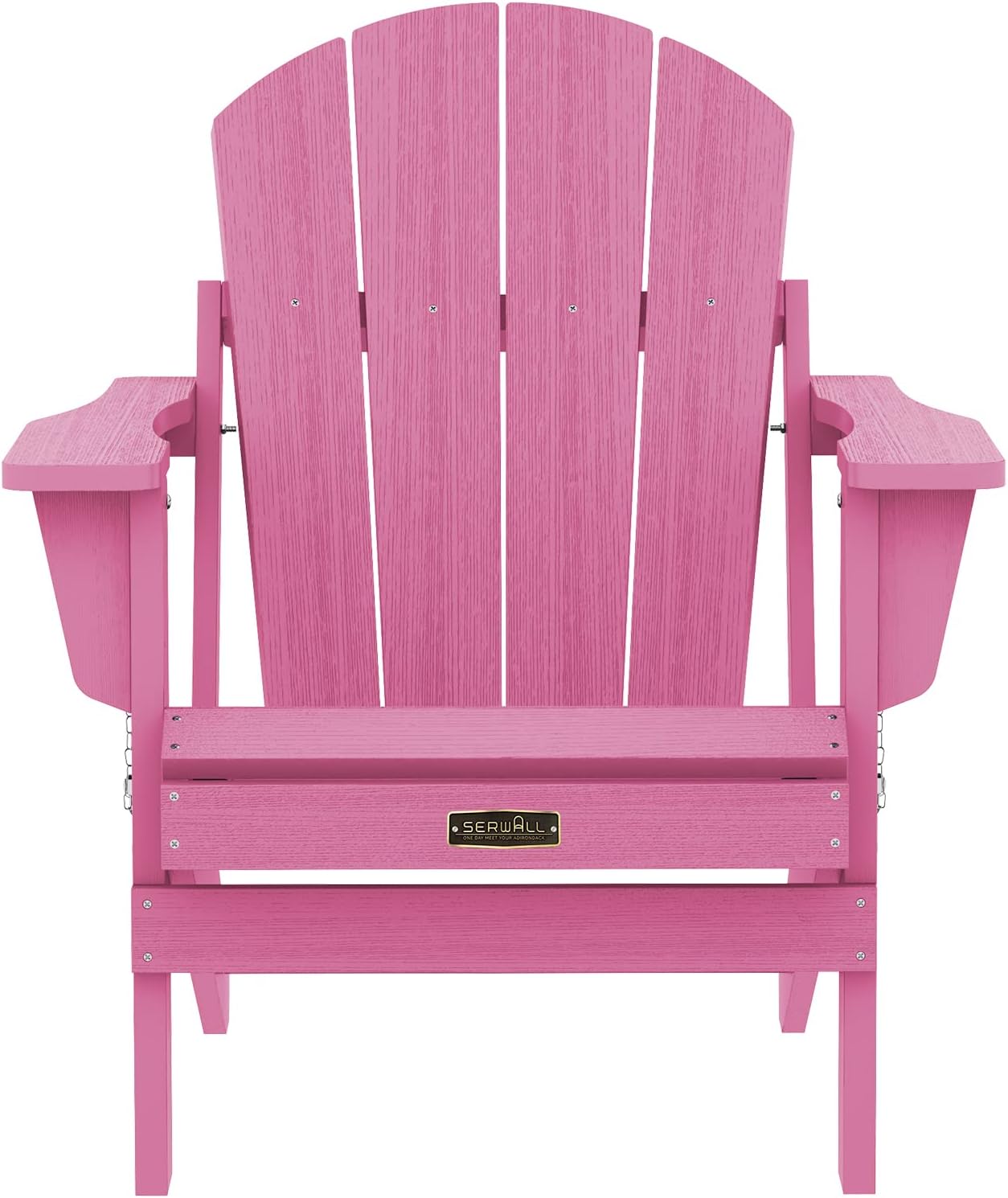 SERWALL Adirondack Chair for Patio Garden Outdoors Fire Pit- Hot Pink