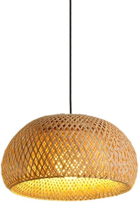 Hand-Woven Rattan Hanging Lamp, Multi-Layer Woven Rattan Pendant Light, Natural Bamboo Chandelier, Lighting Fixture for Living Room and Dining Room Decoration