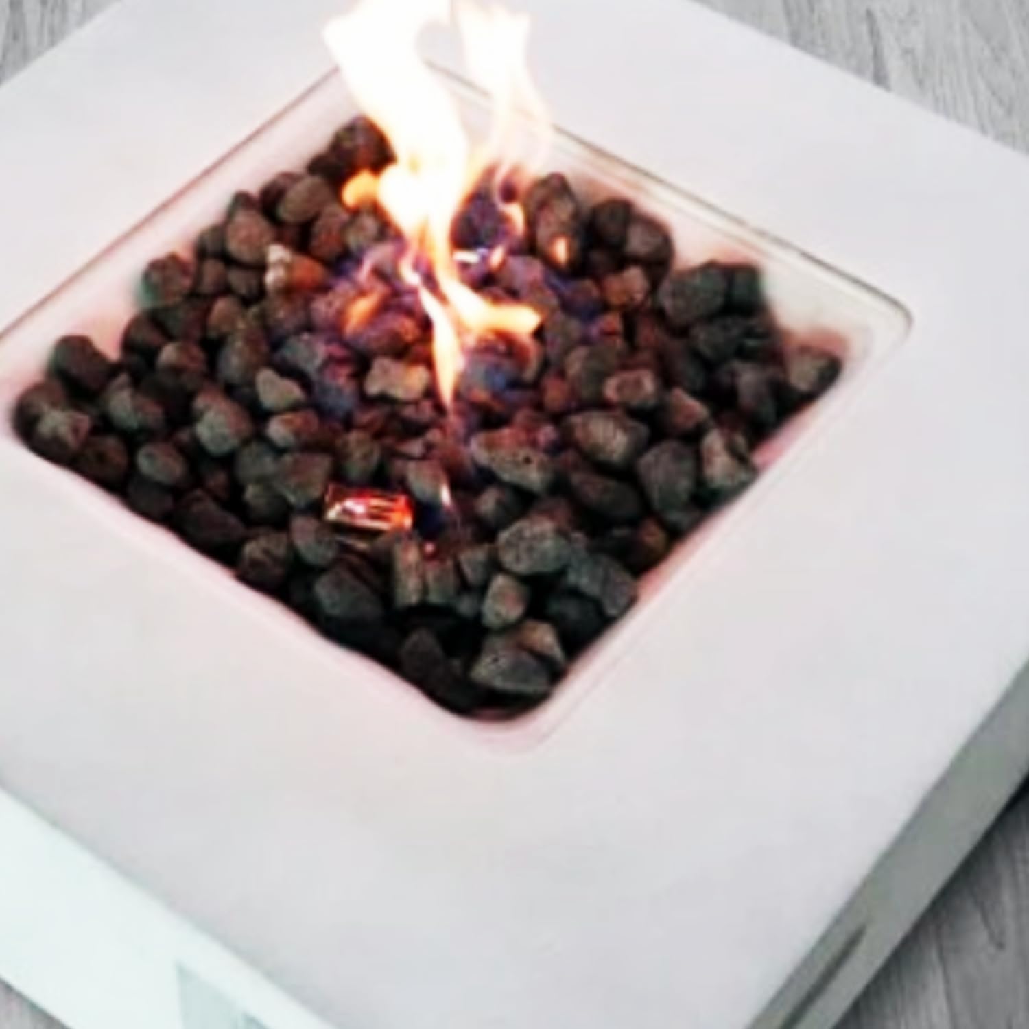 GOWE Fiber Reinforced Concrete Propane Gas Fire Pit Table