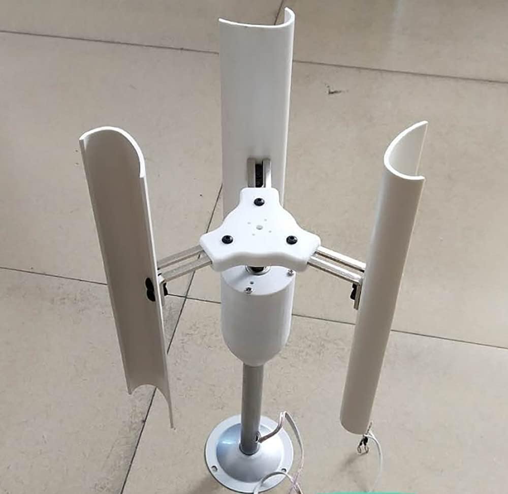 35 W Wind Turbine, Wind Turbine Generator, Wind Turbine Generator Kit for Home 5 Blade Vertical Wind Turbine, Three-Phase Permanent Magnet Generator, for Teaching Physical Power Generation Principle