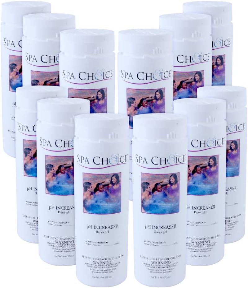 SpaChoice 472-4-8240-12 pH Increaser for Hot Tub, 2-Pounds, 12-Pack