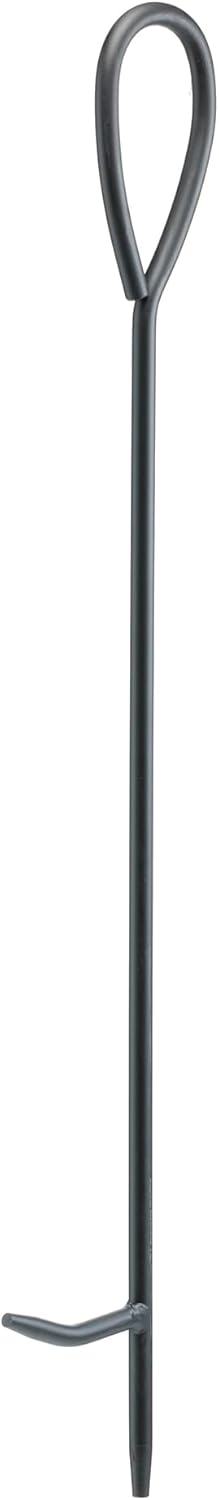 UniFlame 5-Piece Black Wrought Iron Fireplace Tools Set with Ring Handles (F-1187B)