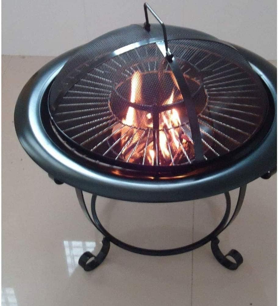 BBQ Grill Outdoor Fire Pit Fire Pits Outdoor Wood Burning Outdoor Fire Pit, Camping Brazier Bonfire Stove Courtyard Barbecue Grill Elegant Garden & Patio Heater, Fire Pit, Barbecue with