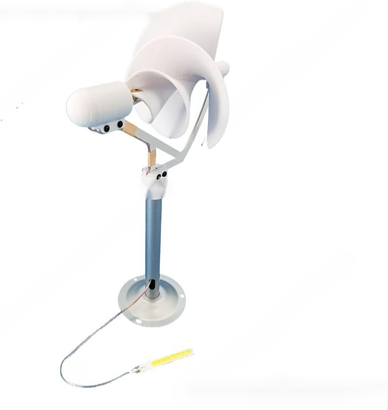 DIY Wind Turbine Model, 12V Vertical Wind Turbine Spiral with Anti-Slip Base, 190mm Bracket Height and 1-10w Output Power, Efficient Power Generation and Easy to Carry, for Marine, Home, Windmill