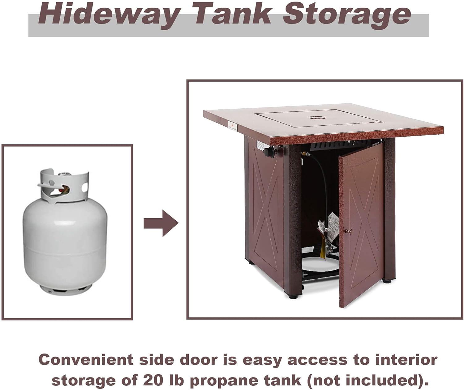 LEGACY HEATING Propane Fire Pit Table 28