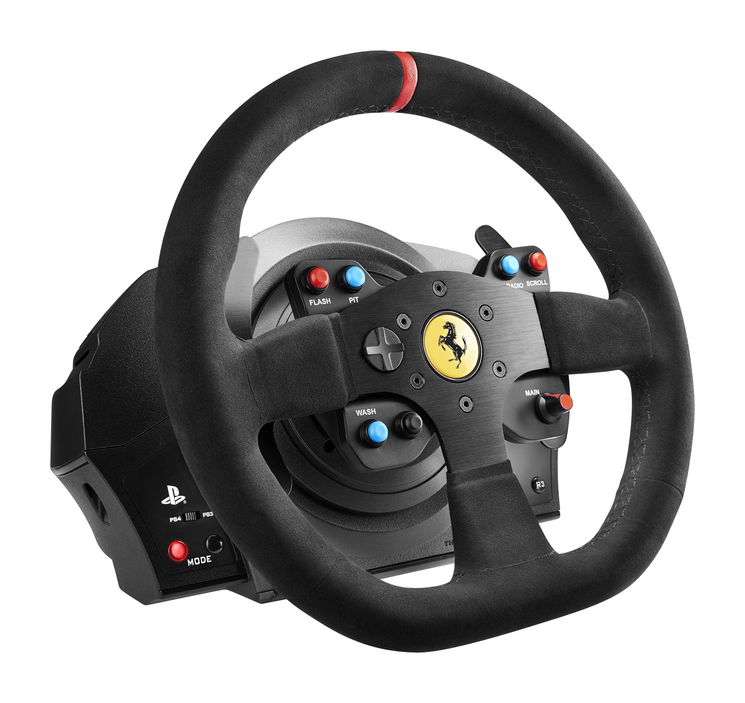 Thrustmaster T300 Force Feedback Ferrari Integral RW Alcantara Edition Racing Wheel (compatible w/ PS5, PS5 Pro, PS4 & PC)