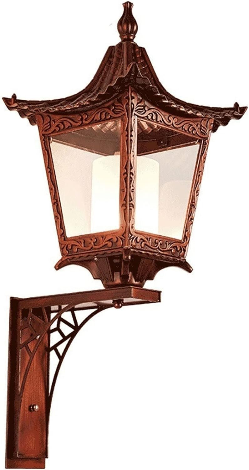 Wall Lamps & Sconces Fashion Wrought Iron Wall Lamp, Retro Wall Lamp in Freighten Outdoor Waterproof Villa Outdoor Hof Lighting Garden Wall Lamp Retro Outdoor Lighting Walkway Balcony