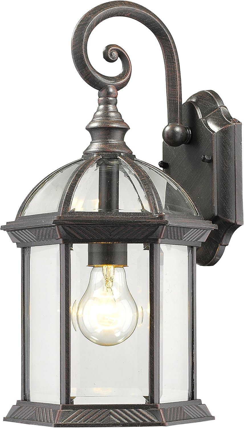 Z-Lite 563M-RT 1 Outdoor Wall Light, Rust