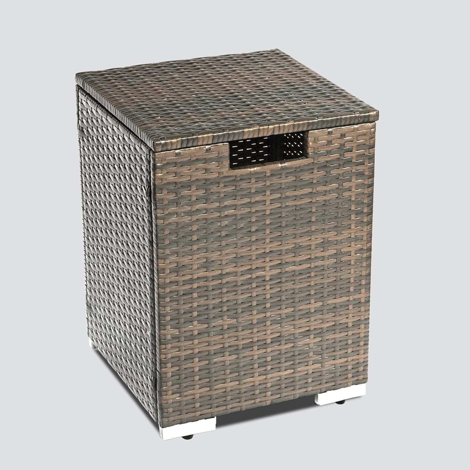 Propane Tank Cover, Propane Tank Holder for 20lbs Tank Propane Tank Cover with Adjustable Feet Hideaway Tank Table for Fire Pit Table