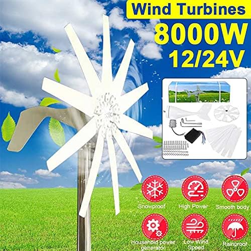 10 Blades 8000W Wind Turbines Generator Wind Generator with Charge Controller Windmill Wind Turbine Energy Generators