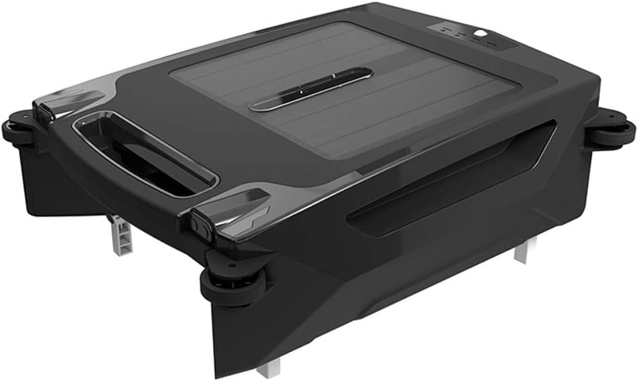 Solar Robotic Pool Skimmer Cleaner with App Control, Dual Charging, Obstacle Avoidance – Cordless Pool Vacuum for Inground & Above-Ground Pools up to 100㎡, 3.4L Basket