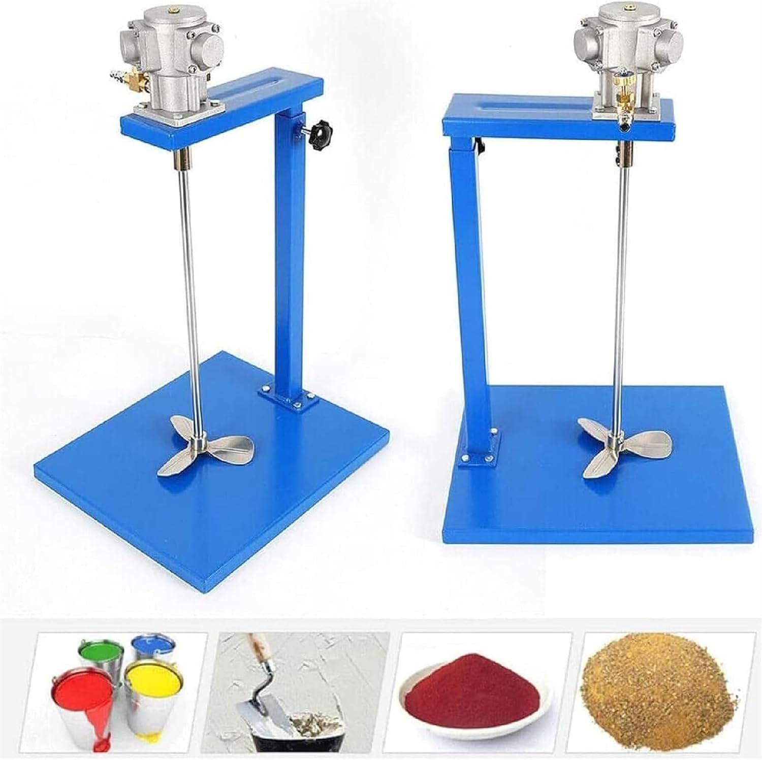 Pneumatic Mixer, 5 Gallon/20L Automatic Lift Paint Stirrer, Pneumatic Bracket Mixer, Desktop Vertical Air Mixer, 3200 RPM, Ink Mixing Stirring Machine for Industrial Paint