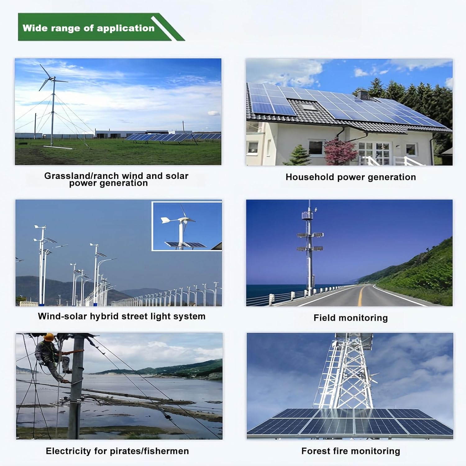 New Upgraded Wind Solar Hybrid Charge Controller, 12v/24v/48v Automatic Differentiation Separation Grid, Mppt Wind Turbine Solar Charge Controller with LCD Screen,12V-400W