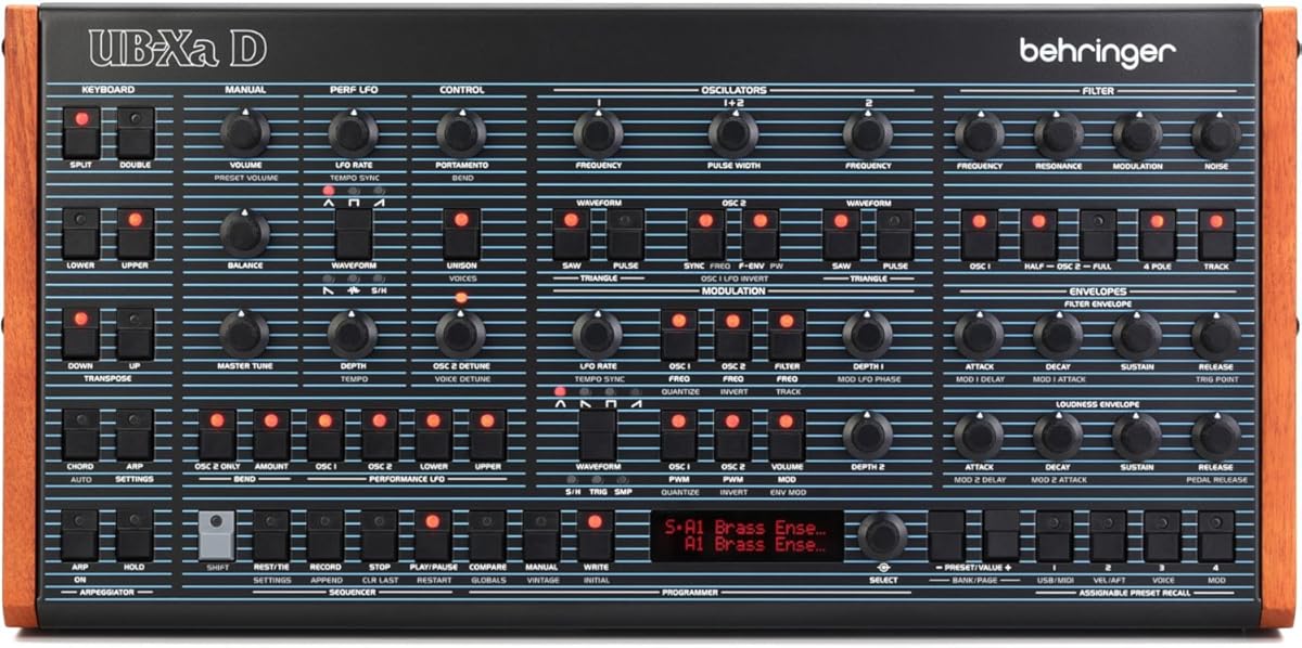 Behringer UB-Xa D 16-voice Multi-timbral Polyphonic Desktop Analog Synthesizer