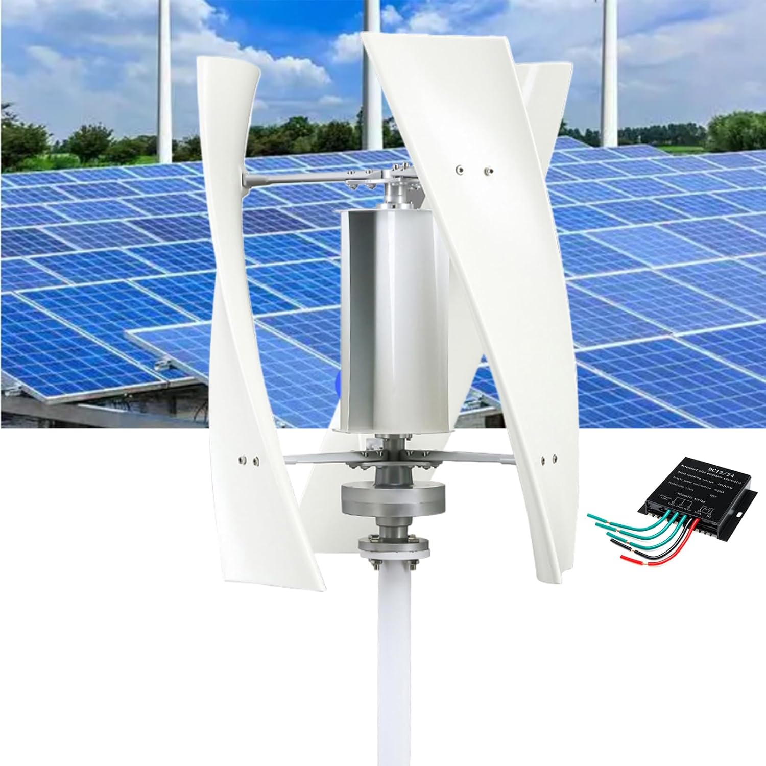 Wind Turbine Generator Kit,3000W 12V 24V 48V 220V Portable 3 Blade Windmill Wind Power Turbine Generator Kit,with Charge Controller for Home Boats, Gazebos, Cabins