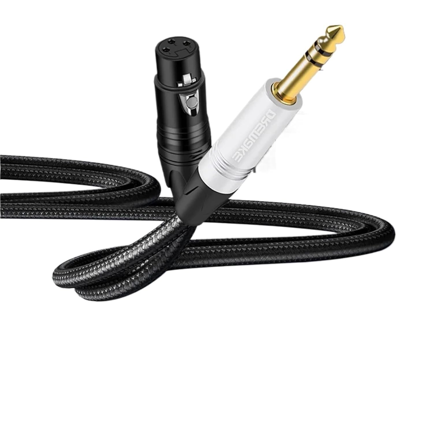 XLR Female to 1/4 Inch TRS Cable 6.35mm Balanced Stereo Microphone Cable Quarter Inch to XLR Mic Cord for Audio Mixer Amplifier(1m)