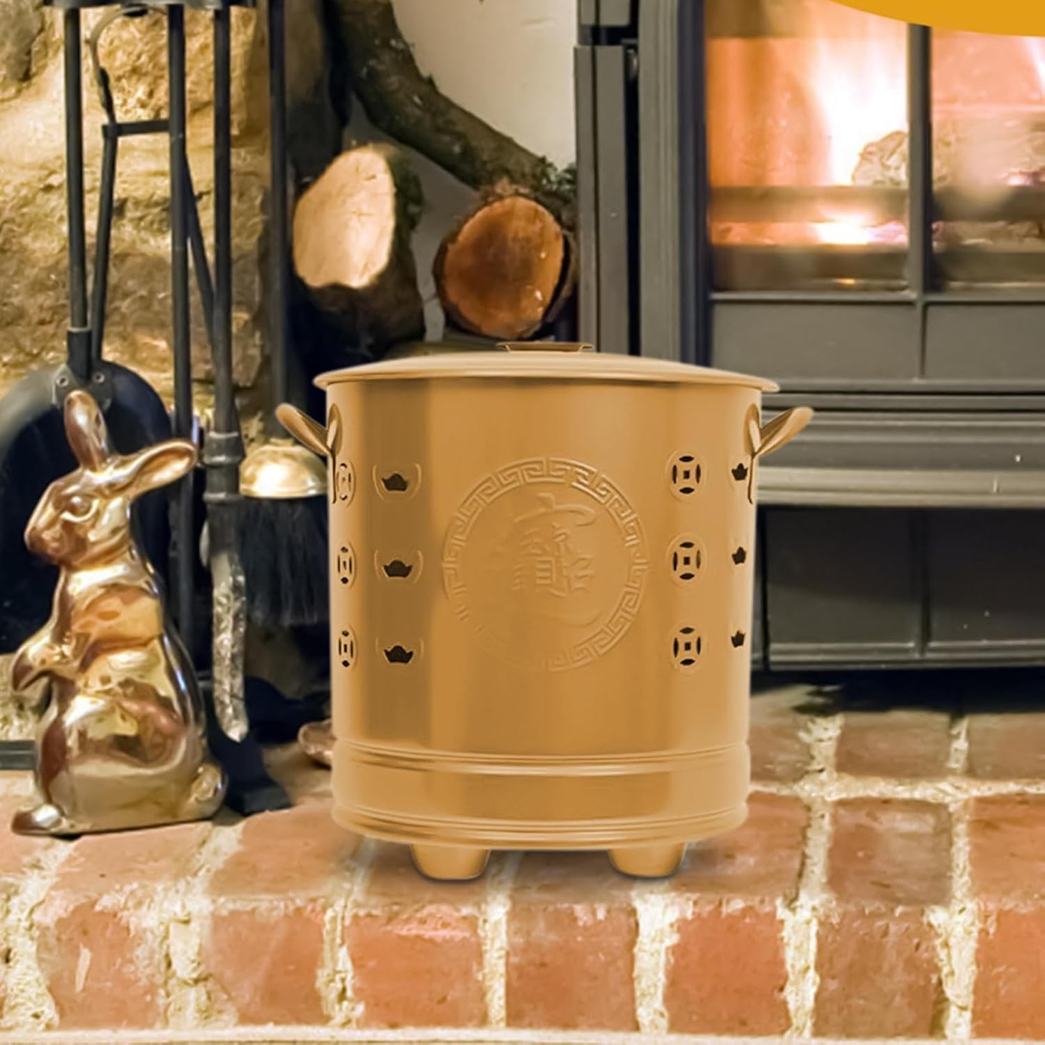 Burn Barrel, Stainless Steel Outdoor Fireplaces, Outdoor Fire Pits for Trash Paper Courtyard Yard Backyard Garden Patio Camping Fireplaces