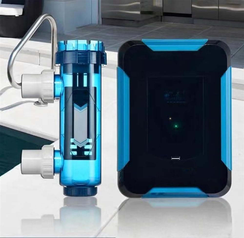 Salt Water Chlorinator, Salt Water Pool Chlorine Generator System, 20/30/40/50 G/H,Simple Operation Pool, 10-40℃ Water Temperature Protection Chlorine Generator Chlorinator,20g/h ( Size : 50g/h )