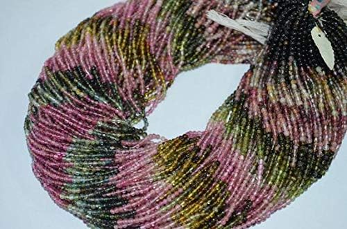 2 mm natural multi-tourmaline smooth plain balls beads beautiful beads 14 inch per string