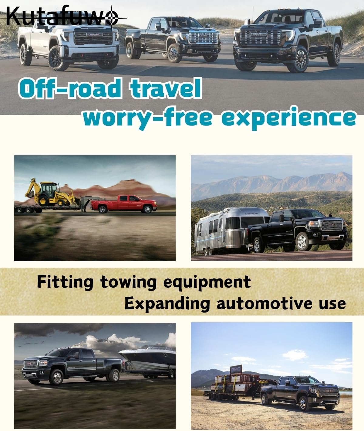 Class 5 Trailer Hitch Receiver for Chevy Sierra/Silverado 2500HD/3500HD(2001-2010) towbar Accessories，No-Drill Installation Trailer 2