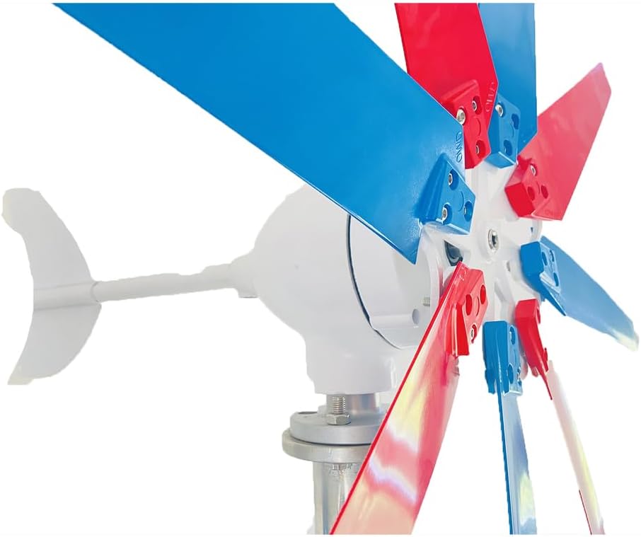 12V 24V 48V 14000W Vertical Turbine Hybrid Solar Wind System with 8 Blades Controller and for Boats, Gazebos, Houses, Businesses, Industry Wind Turbine Generator Kit