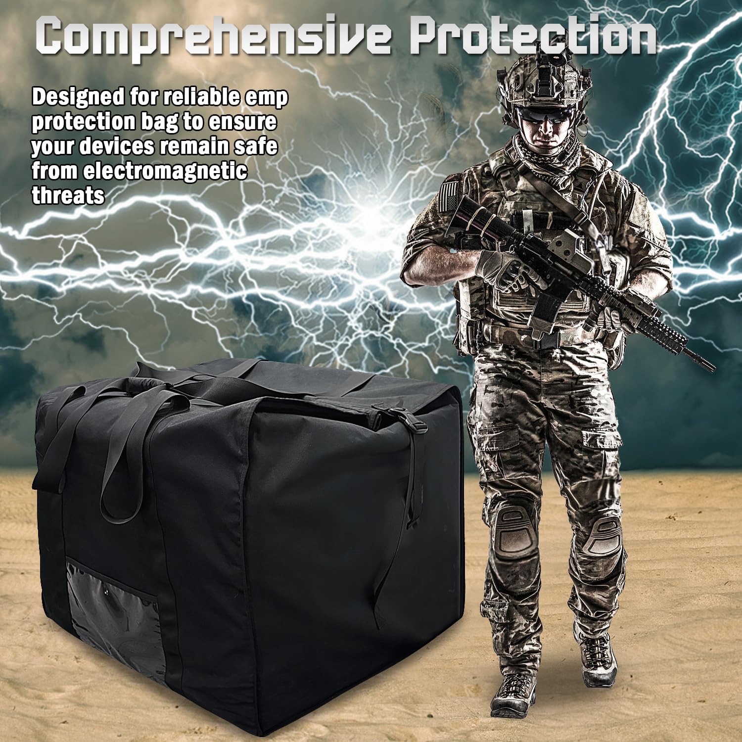 Military-Grade Faraday Bag for Computer Towers & Large Generators for Electronics & Solar Pannels - Faraday Bag for Generator