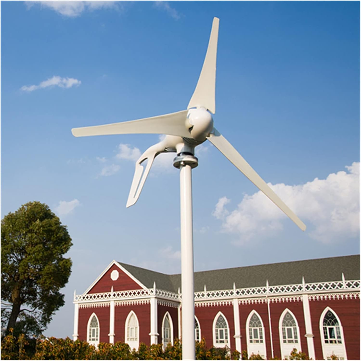 Wind Turbine Alternative Energy Generators 400W Wind Come With Charge Controller Optional 12V 24V (Color : Advanced Controller, Size : 5 BLADES_24)