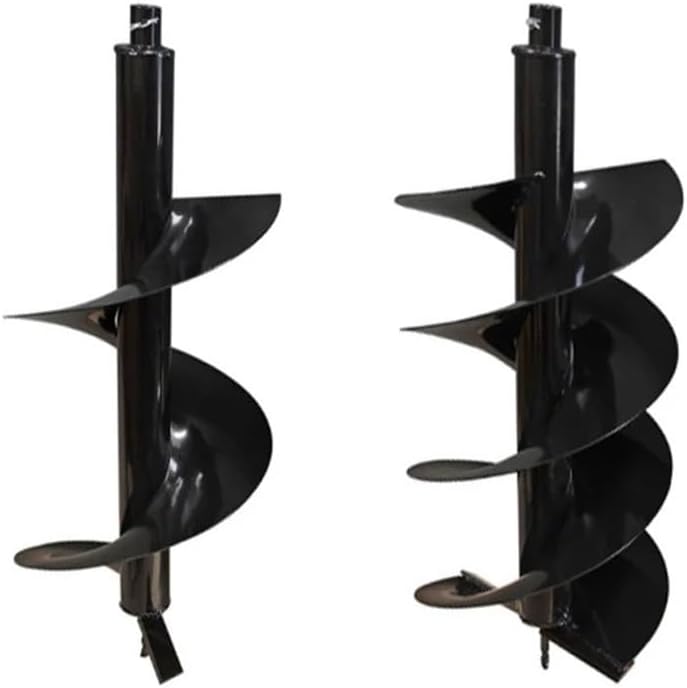 300mm×800mm Earth Auger Drill Bit Compatible with Petrol Planting Post Hole Digger Power Tool Accessories 30cm Width [Repair Parts](Double Blade)