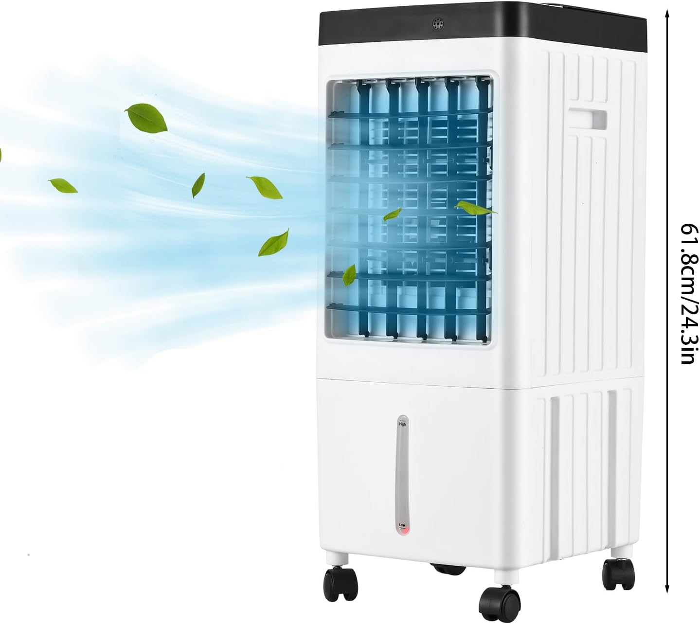 Portable Air Conditioner Fan Evaporative Cooler Cooling Machine 3 Speed with 7hrs Timer with Remote Control for Room Home Office Dorm, bedroom fans for cooling and sleep (US Plug)