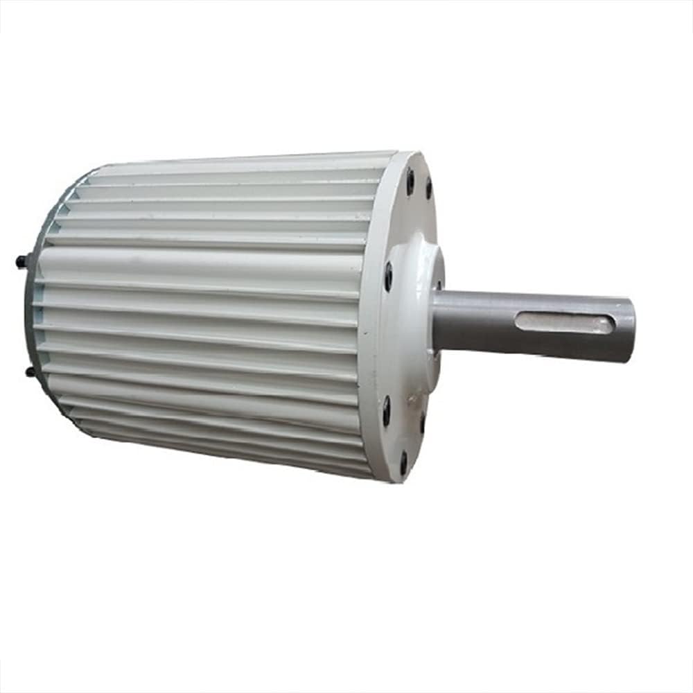 Wind Power Turbine Generator 1000W 2000W 3000W 4000W 5000W 10KW 3 Phase Gearless Permanent Magnet Generator 48V AC Alternator Wind Water Turbine (Size : with Base, Color : 96V_10KW 300RPM)
