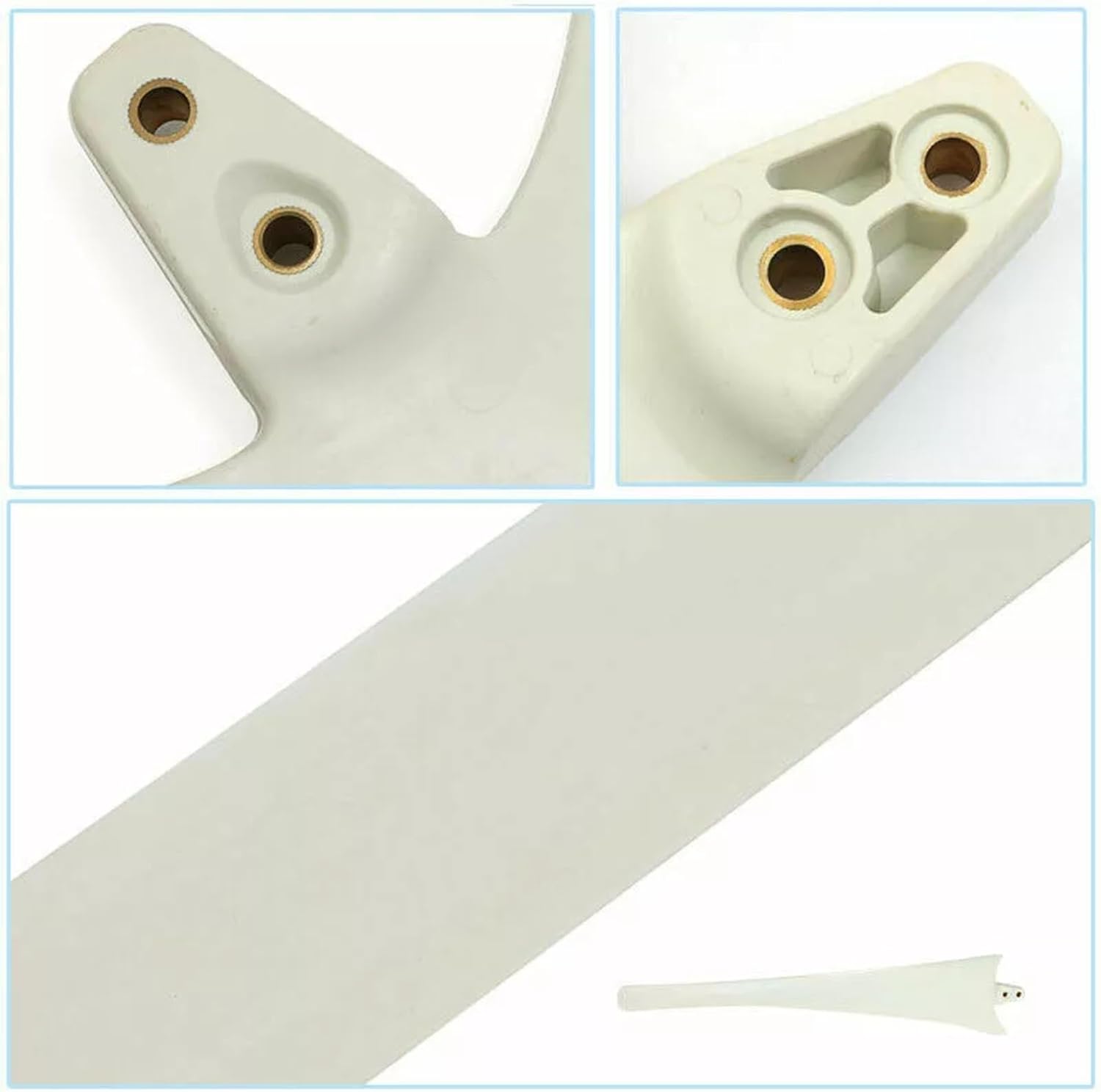 Wind Turbine Fittings - 530/550/580/600/630/650/750/800mm Horizontal Axis White Replacement Blades for Wind Generator(750mm)