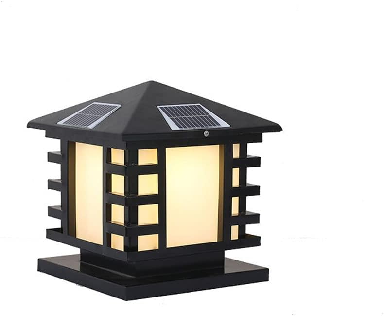 Courtyard light Solar LED Pillar Light Garden Solar Pillar Lantern Wall Solar Pillar Lamp Lawn Corridor Pillar Column Light Porch Streetlight for Courtyard Outdoor Lighting Products ( Size : 40*36*36c
