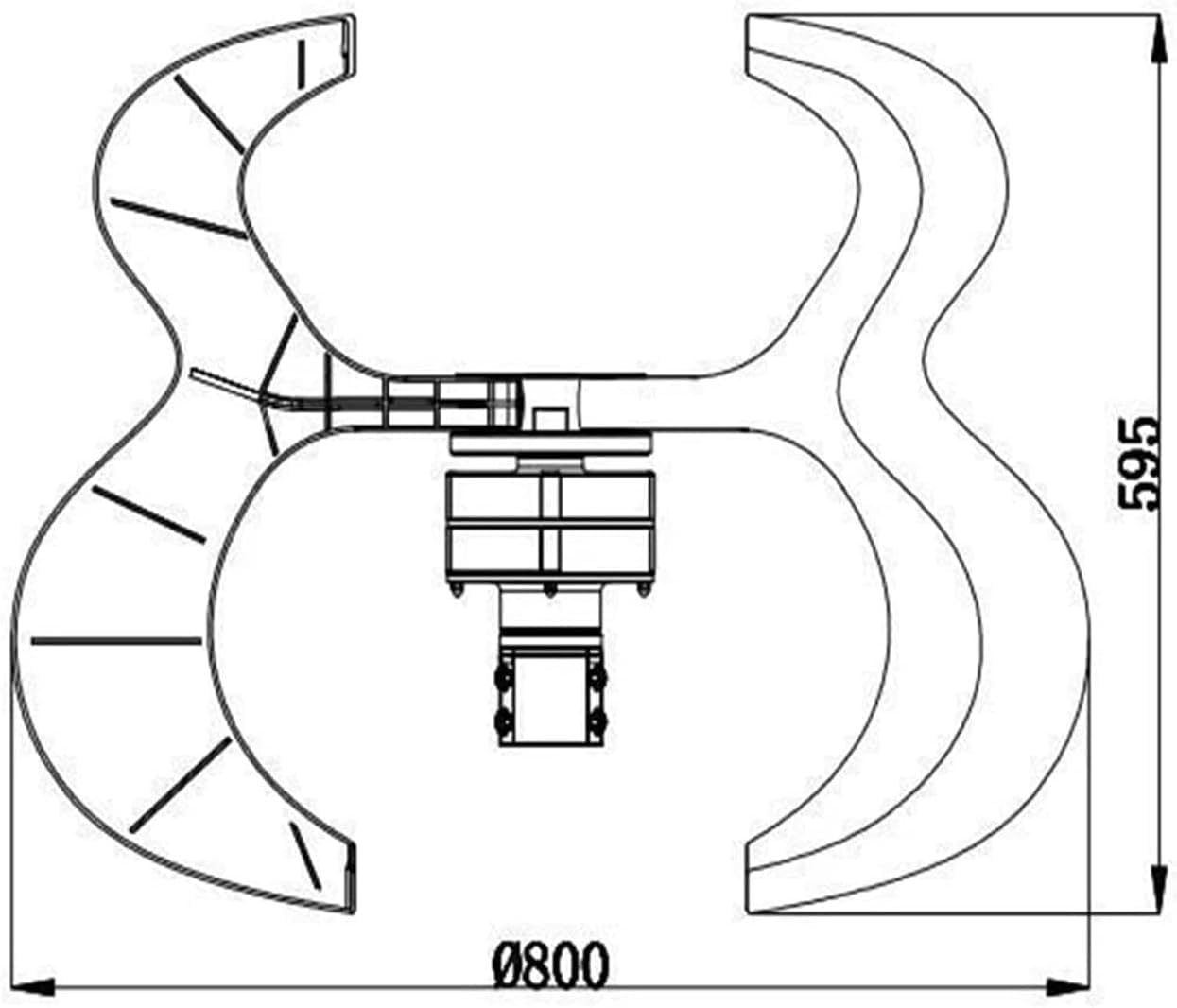 CAJUCA 6000W Permanent Magnet Wind Turbine Generator Home Windmill Wind Solar Hybrid System Starting Wind Speed with Wind Solar System Controller