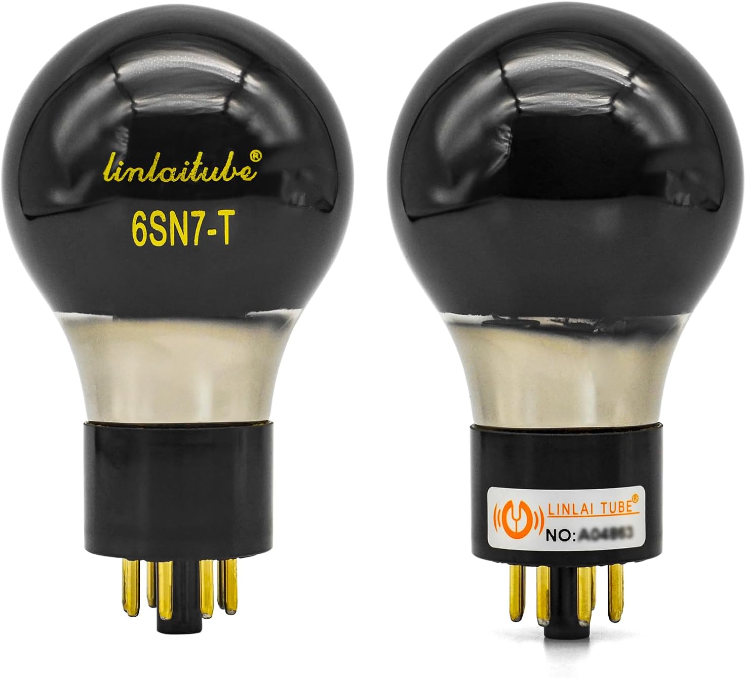 LINLAI 6SN7-T Spherical Bulb Vacuum Valve Electronic Tube for Class Pairing Hifi Audio Amplifier Replaced by CV181 6N8P