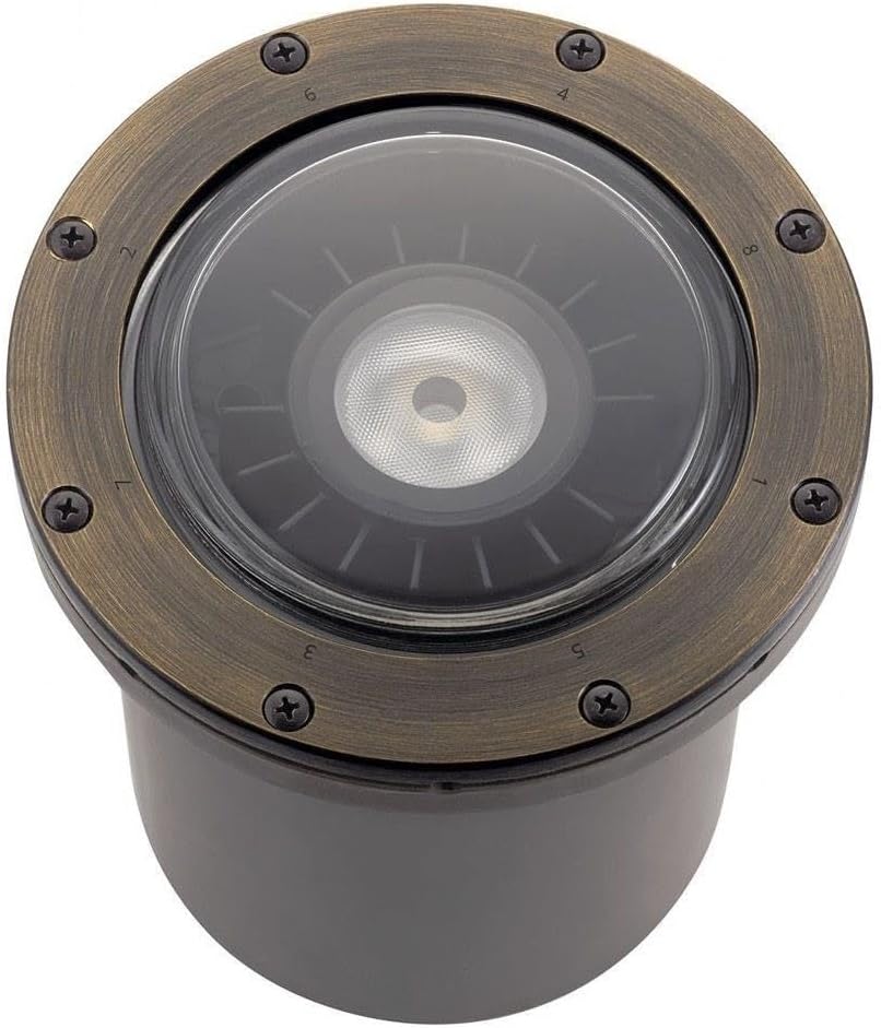 Vlo 17W 1 Led 35 Degree in-Ground Accent Light 8 inches Tall By 7 inches Wide-Centennial Brass Finish-2700 Color Temperature No Specific Style Landscape 12V Led Inground 147-Bel-4423474