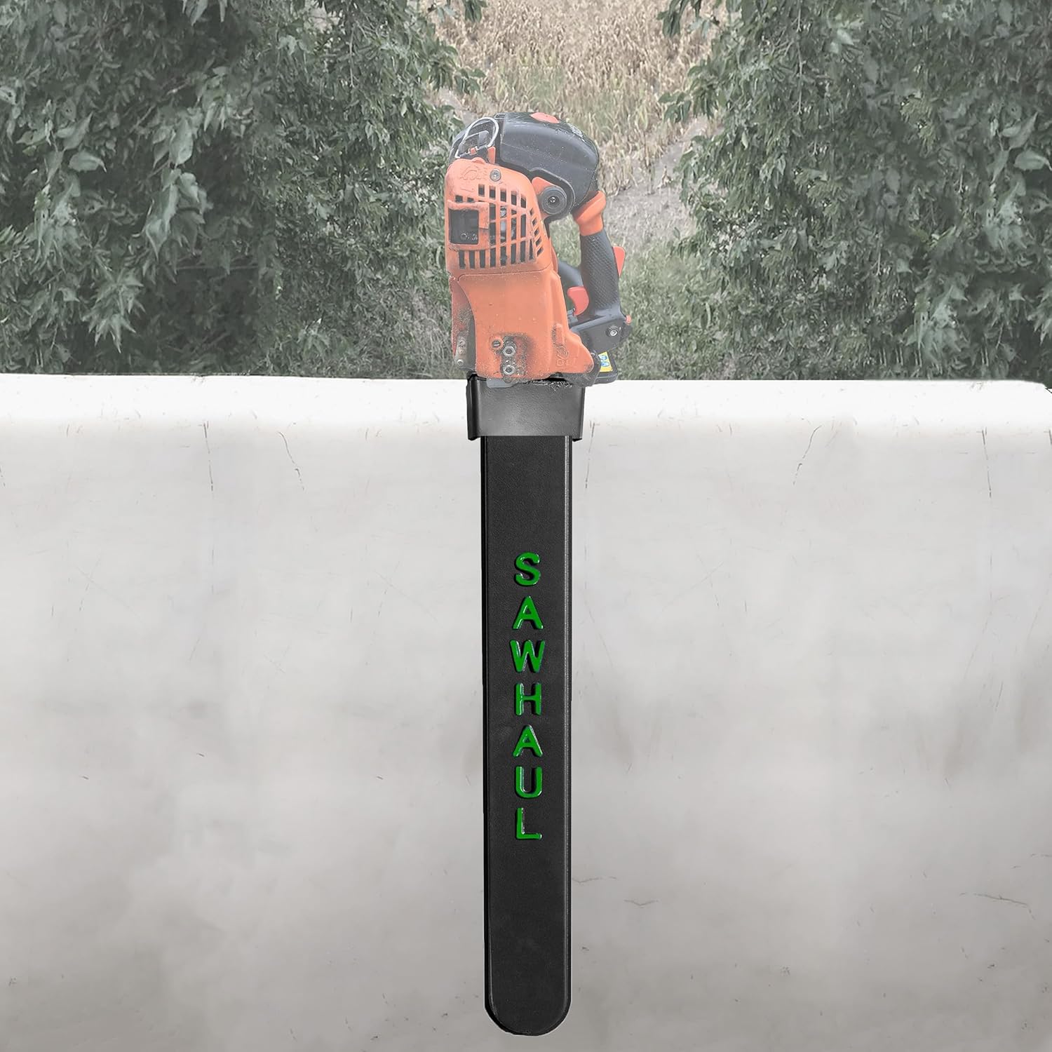 SawHaul Universal Chainsaw Carrier Kit for Aerial Bucket Trucks, 36 Inch Red Scabbard, Fixed Mount Holder Compatible with All Chainsaw Brands, Made in USA