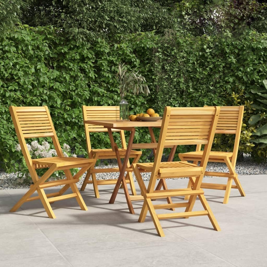 Folding Patio Chairs 4 pcs 18.5