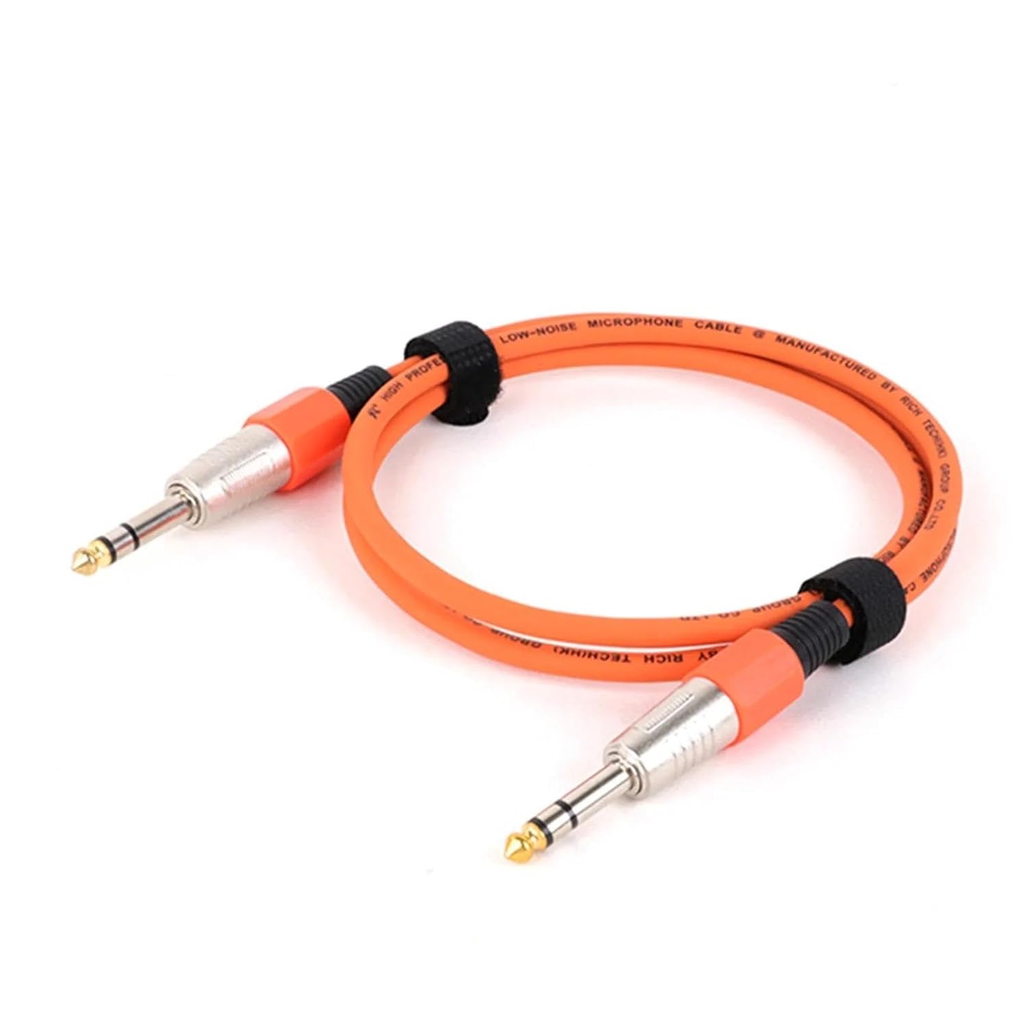 TSTS Guitar Audio Cable 1PC 1/4 Inch Straight Instrument Cable Mono Professional Guitar Cable for Guitar Bass Amplifier Keyboard(Orange,15m)