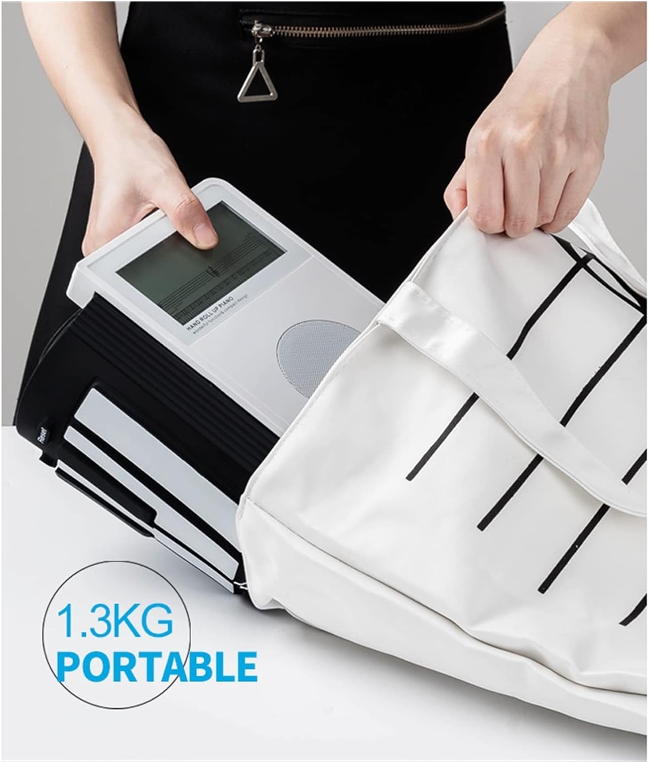 KESHUO Folding Piano 88 Key Roll-up Digital Midi Controller Synthesizer Electric Piano Keyboard Soft Music Folding Keyboard