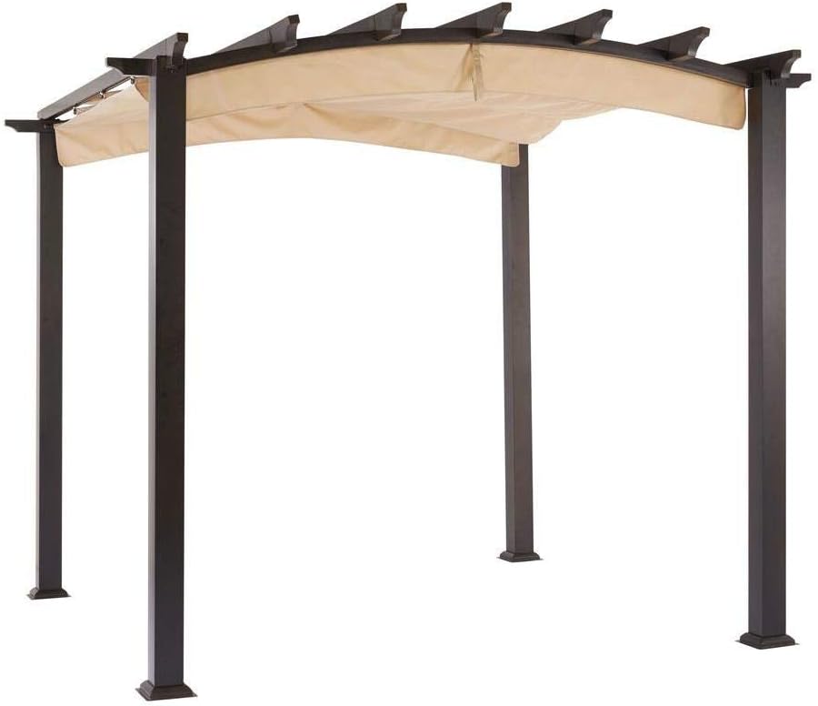 Garden Winds Replacement Canopy for The Hampton Bay Arched Pergola - Standard 350 - Beige