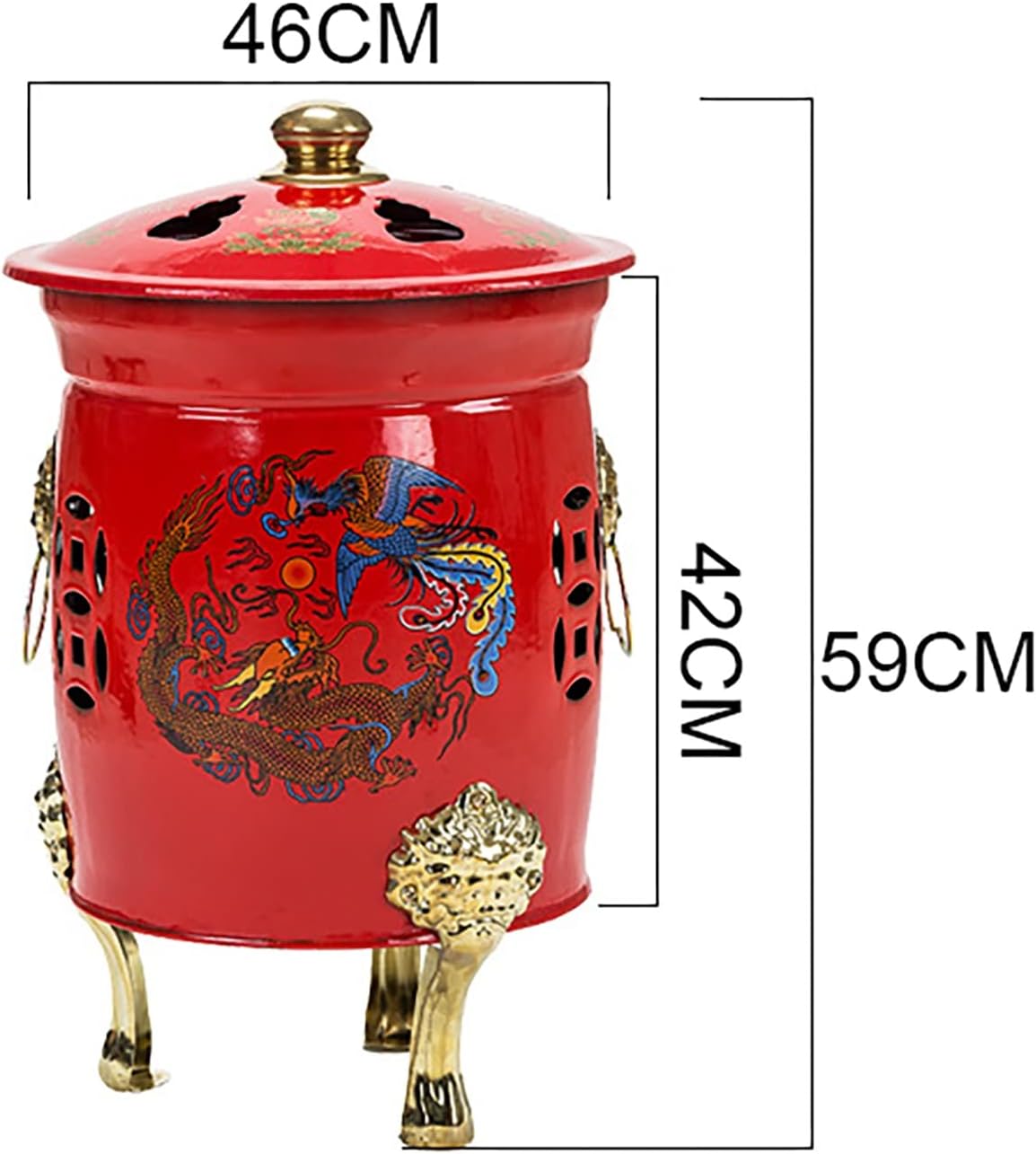 Large Steel Incinerator Steel Barrel Burn Garden Rubbish Waste Fire Pit Burning Bin Cinerator Wood Burner - Ready to Use