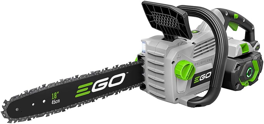 Ego Power+ 18 Inch Chain Saw Kit With 4.0Ah Battery, (Renewed)