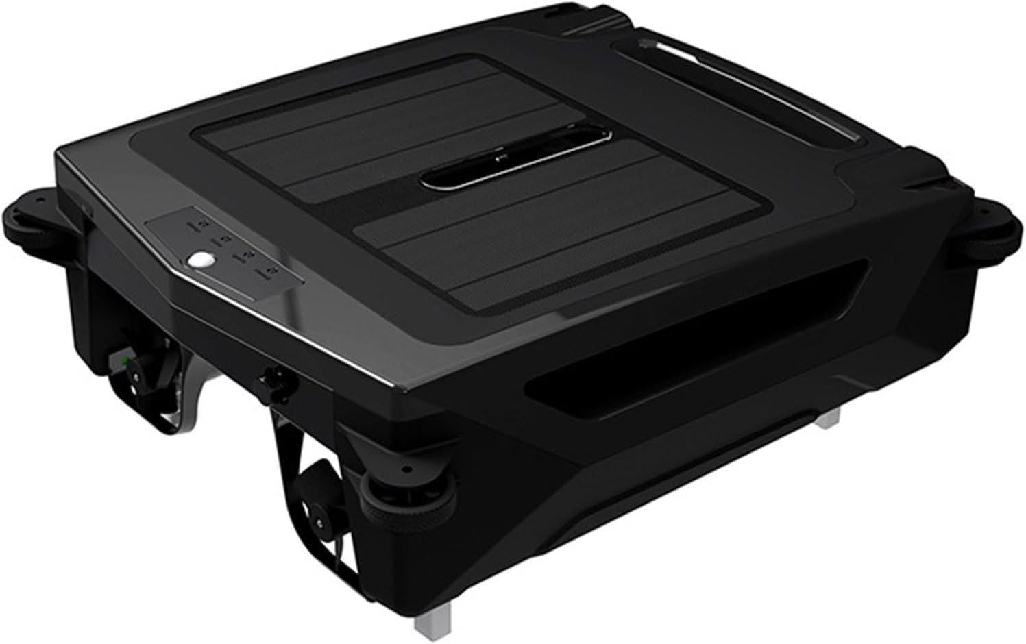 Solar Powered Automatic Robotic Pool Surface Skimmer Cleaner, with Obstacle Avoidance Daytime ＆ Overnight Continuous Cleaning, for All Swimming Pool