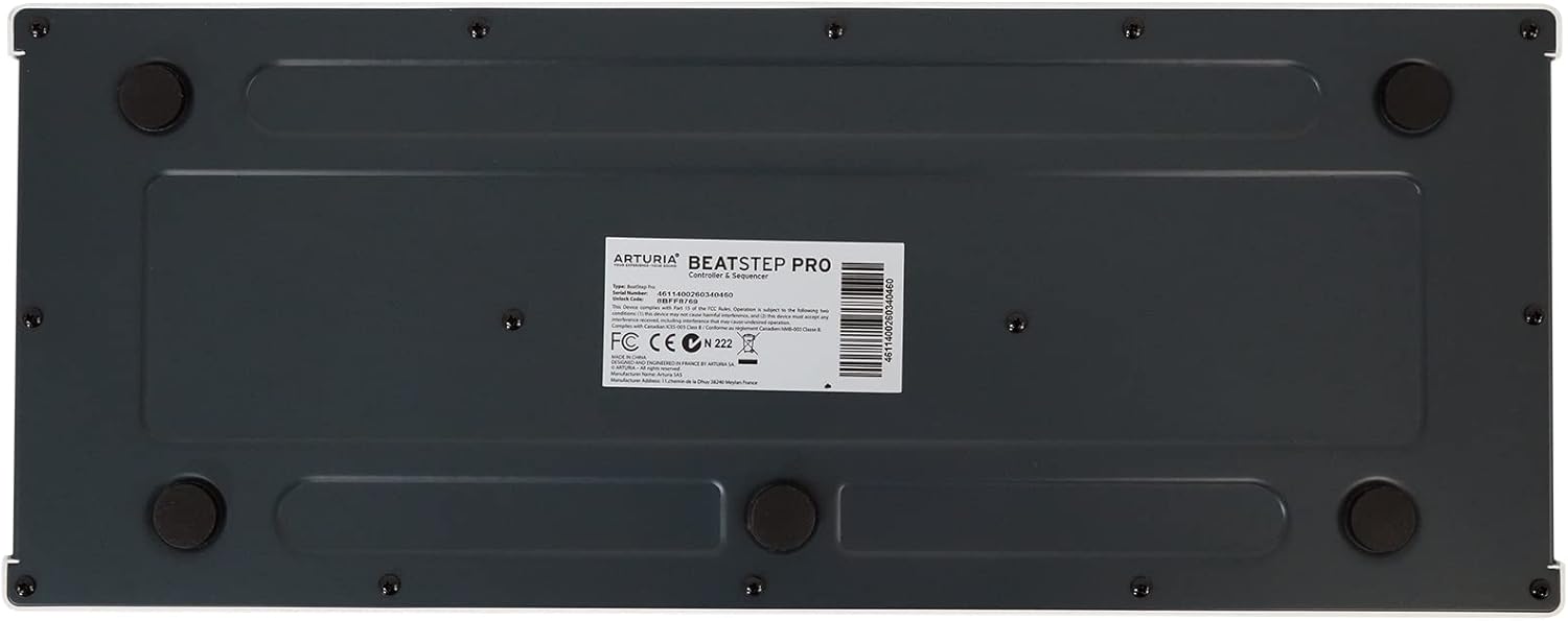 Audiosavings Bundle: (1) Arturia BeatStep Pro 64-Step Sequencer Midi USB DJ Recording Pad Controller Bundle with (1) Samson SR850 Professional Semi-open Studio Reference Monitoring Headphone (2 Items)