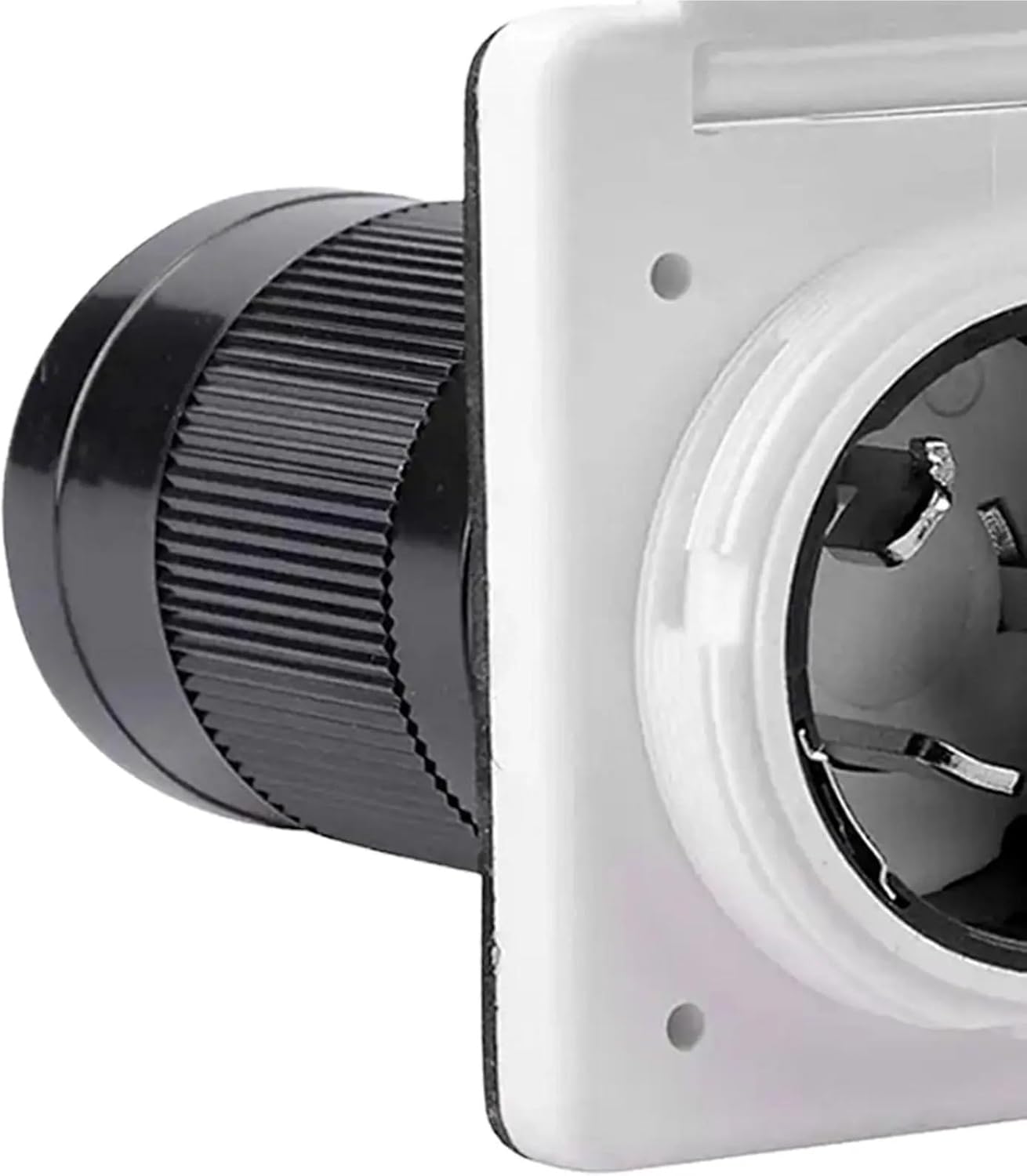 RV 50 Amp Power Inlet Twist Lock Generator Inlet Box Easy to Install Shore Power Inlet for RV Uv Outdoor