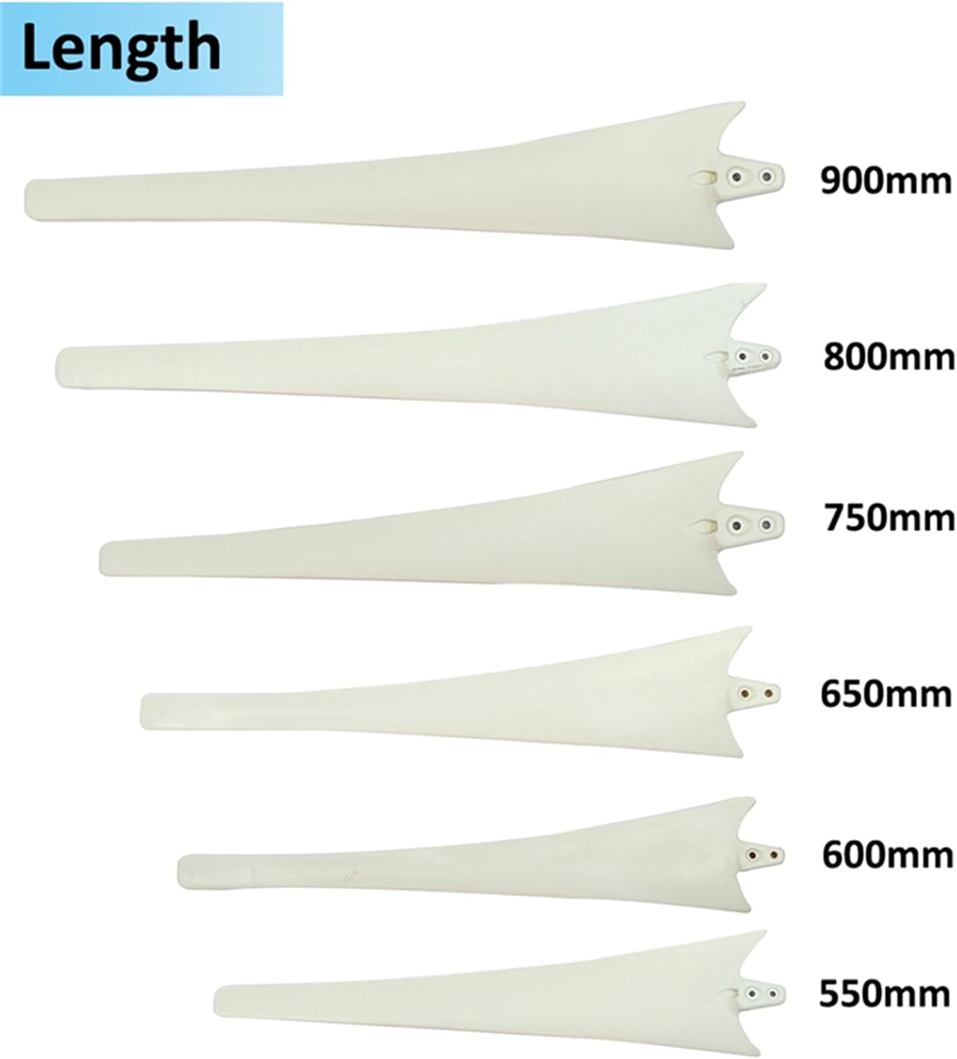 1Pcs Wind Blade Nylon Fiber Blade Wind Turbine Generator Windmill Power Charge Accessories for Horizontal Wind Generator (550Mm)