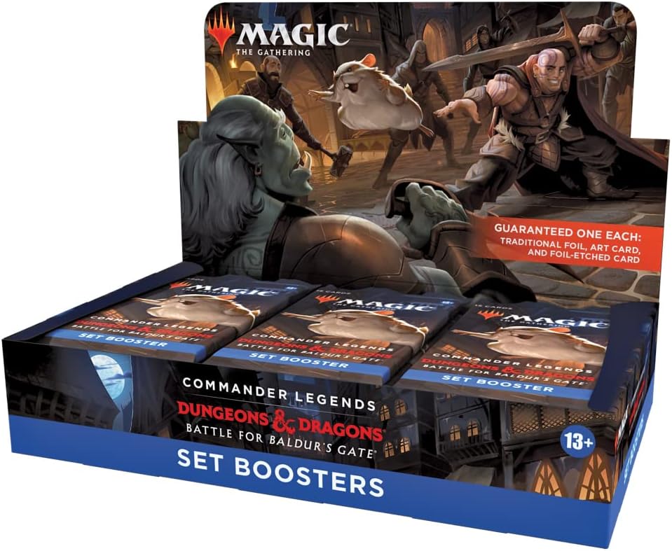Magic: The Gathering Commander Legends: Battle for Baldur’s Gate Set Booster Box | 18 Packs (270 Magic Cards)